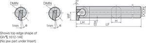 GIVL 40322CE, Internal Grooving Toolholder