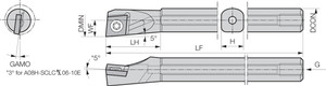 A10MSCLPR3E Right-Hand, Positive Rake, Coolant-Through Boring Bar A10MSCLPR3E Right-Hand, Positive Rake, Coolant-Through Boring Bar