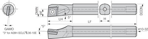A05HSCLCR2E Right-Hand, Positive Rake, Coolant-Through Boring Bar A05HSCLCR2E Right-Hand, Positive Rake, Coolant-Through Boring Bar