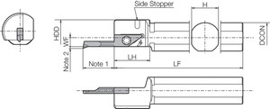 S25HSVNR12 Right-Hand, Micro Boring Bar Toolholder S25HSVNR12 Right-Hand, Micro Boring Bar Toolholder