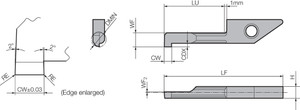 VNGR 061020 PR930 Grade PVD Carbide, Micro Internal Grooving Bar VNGR 061020 PR930 Grade PVD Carbide, Micro Internal Grooving Bar