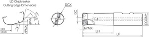 MFH 32W32103T, MFH-RAPTOR, Standard Length Shank, High-Feed End Mill MFH 32W32103T, MFH-RAPTOR, Standard Length Shank, High-Feed End Mill