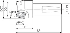CM 100020 20 Degree, Chamfer End Mill