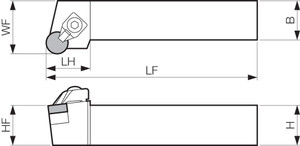 CRSNL 3225P09A, Indexable Turning Toolholder CRSNL 3225P09A, Indexable Turning Toolholder