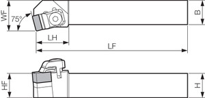 CSKNR 2020K12, Indexable Turning Toolholder CSKNR 2020K12, Indexable Turning Toolholder