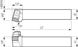 CSRNR 4040R15, Indexable Turning Toolholder CSRNR 4040R15, Indexable Turning Toolholder