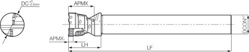 MEY 50S42 MEY Series, Standard Length Shank, Multi-Function End Mill