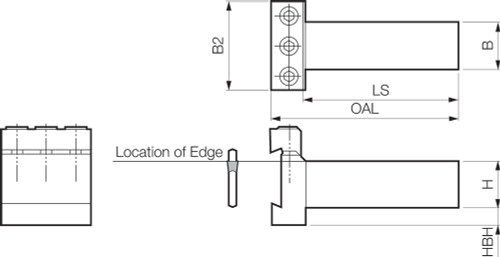 KTKTBF 3232, Cut-Off Tool Block