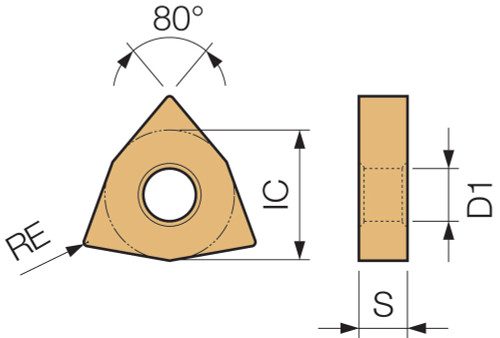 WNMG 431GP PV710 Grade PVD Cermet, Indexable Turning Insert