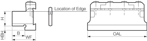 KTKTB 2532, Cut-Off Tool Block