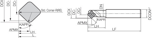 MCSE 106 45 Degree, Chamfer End Mill