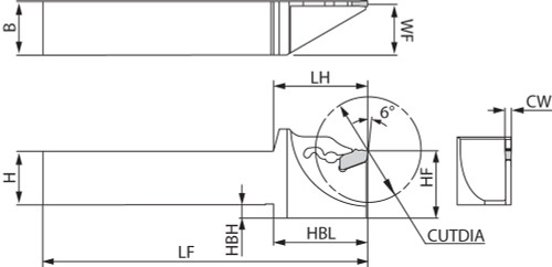 KPKHL 2020K2, Cut-Off Toolholder