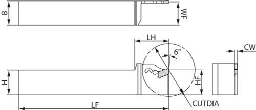 KPKHR 2020K3, Cut-Off Toolholder