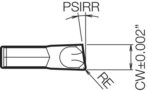 TK R3 TN620 Grade Uncoated Cermet, Indexable Cut-Off Insert