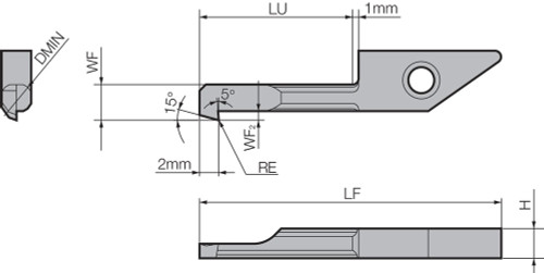 VNBTR 051101 PR930 Grade PVD Carbide, Micro Boring Bar