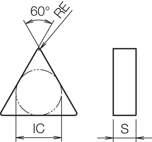 TNG 333S00825 PT600M Grade Ceramic, Indexable Turning Insert