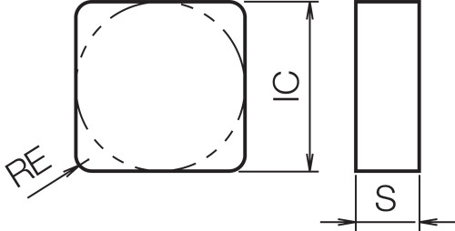 SNG 452T00825 A65 Grade Uncoated Ceramic, Indexable Turning Insert