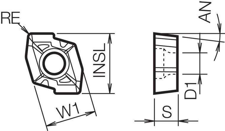 ZCMT 06T204SU PR1225 Grade PVD Carbide, Indexable Drilling Insert