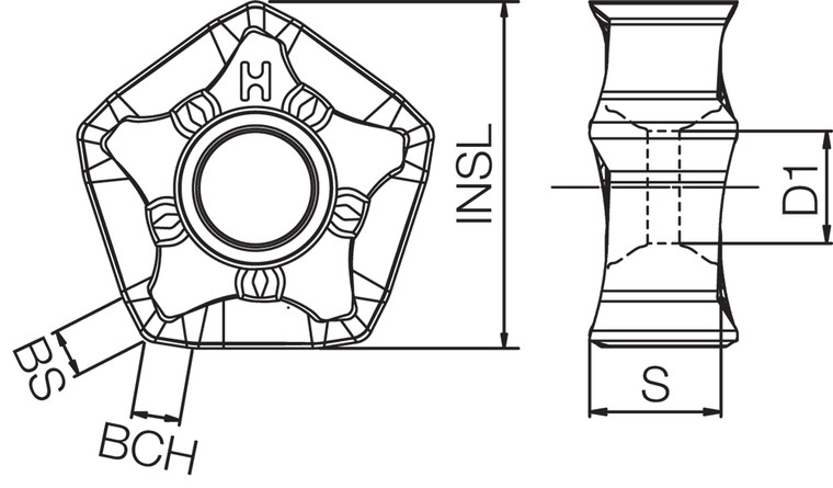 PNMU 0905XNERGH PR1525 Grade PVD Carbide, Indexable Milling Insert PNMU 0905XNERGH PR1525 Grade PVD Carbide, Indexable Milling Insert