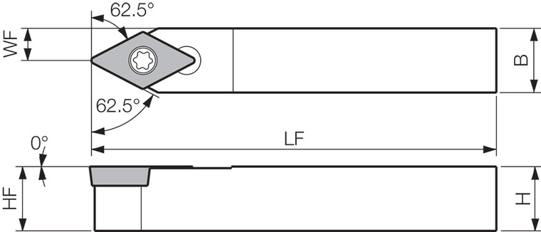 SDNCN 83A, Indexable Turning Toolholder