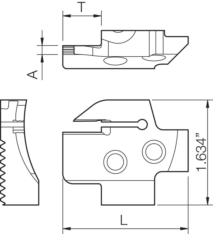 KGDFL 2204CC, Face Grooving Blade KGDFL 2204CC, Face Grooving Blade