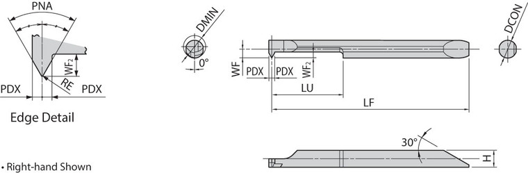 Internal EZTR 04003560004 PR1225 Grade PVD Carbide, Micro Threading Bar Internal EZTR 04003560004 PR1225 Grade PVD Carbide, Micro Threading Bar