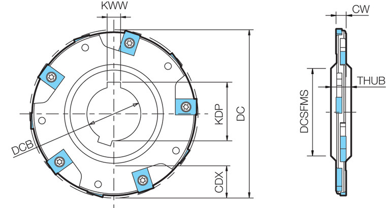 MSTB 6000AN2508T, Slot Mill