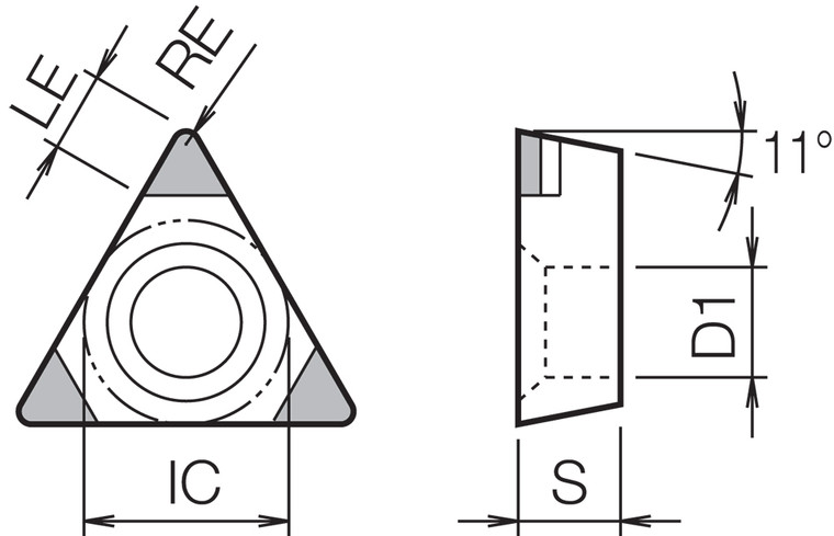 TPGB 222T00315ME KBN475 Grade CBN, Indexable Turning Insert TPGB 222T00315ME KBN475 Grade CBN, Indexable Turning Insert