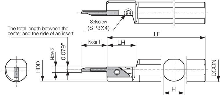 S250GSVNR12SXN Right-Hand, Micro Boring Bar Toolholder S250GSVNR12SXN Right-Hand, Micro Boring Bar Toolholder
