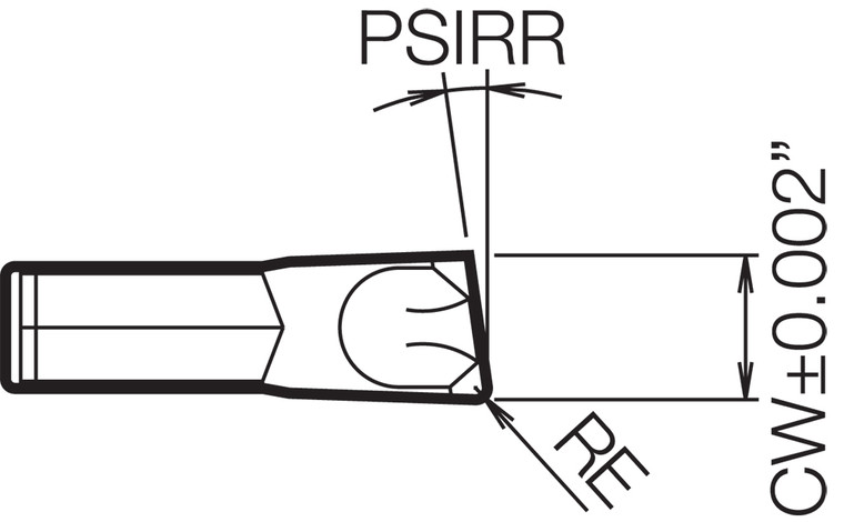 TK R4 TN620 Grade Uncoated Cermet, Indexable Cut-Off Insert