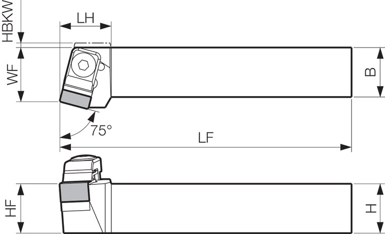 CSRNR 3225P15, Indexable Turning Toolholder