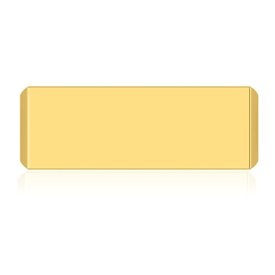 Mens 22mm x 9mm Rectangle Signet Ring in 14K yellow gold.