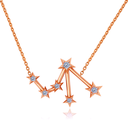Rose Gold Libra Constellation Necklace - Lily Daily Boutique