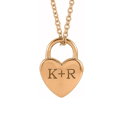 Michael Kors Rose Gold MK Heart Padlock Necklace - Jewellery from Francis &  Gaye Jewellers UK