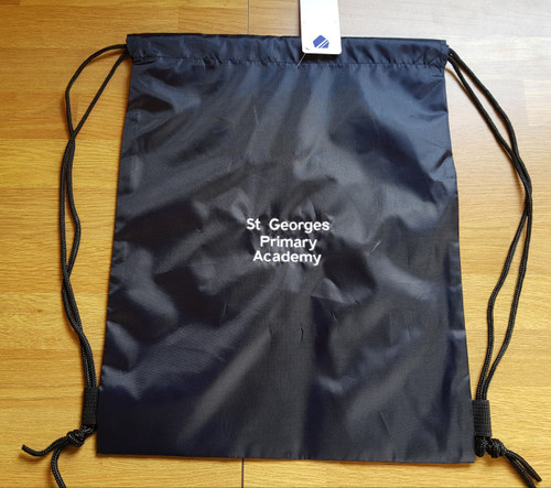 St George's Embroidered Navy PE Bag