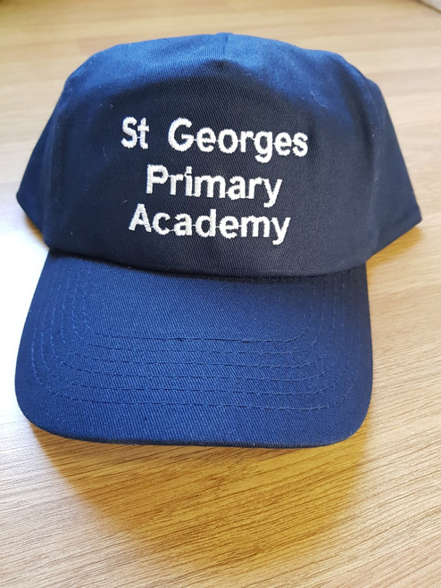 St. George's Navy Embroidered Cotton Cap