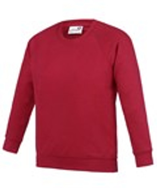 St Peter's School Child's Embroidered Red Sweatshirt.