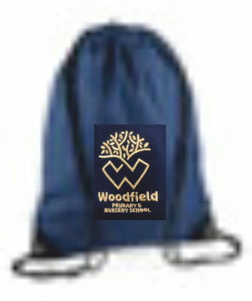 Woodfield Primary School Embroidered Navy  PE Bag