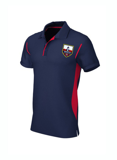 Drake FC Teamwear Navy & Red Premium Polo (Youth)