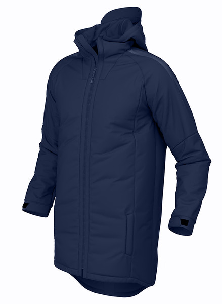 Performers 3/4 Embroidered Navy Padded Coat