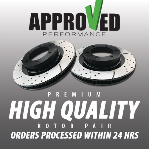 Front Disc Brake Rotor Only Set