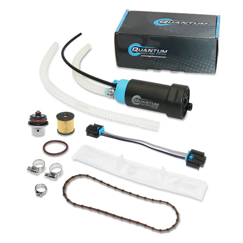 QFS OEM Replacement In-Tank EFI Fuel Pump w/ Fuel Pressure Regulator, Tank Seal, Fuel Filter, Strainer - HFP-371HD-RTF