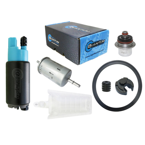 QFS OEM Replacement In-Tank EFI Fuel Pump w/ Fuel Pressure Regulator, Tank Seal, Fuel Filter, Strainer - HFP-382-P2F