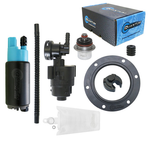 QFS OEM Replacement In-Tank EFI Fuel Pump w/ Fuel Pressure Regulator, Tank Seal, Fuel Filter, Strainer - HFP-382-P2TF2