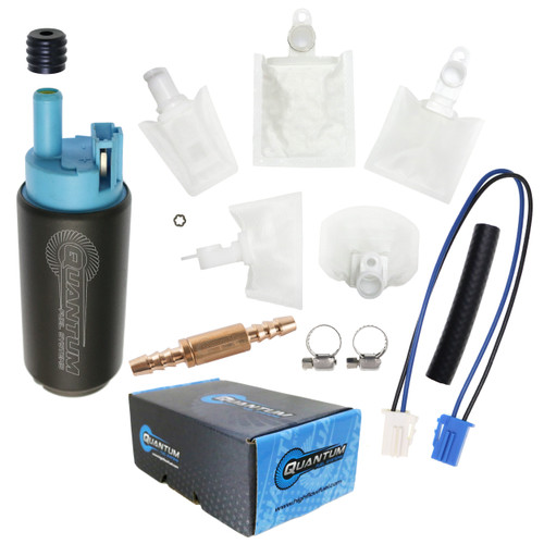 QFS 255LPH In-Tank EFI Performance Fuel Pump w/ Fuel Pressure Regulator, Strainer - HFP-382SH-UR3