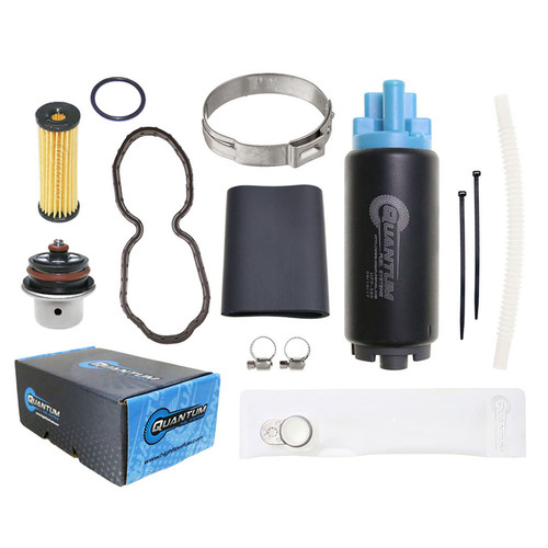 QFS OEM Replacement In-Tank EFI Fuel Pump w/ Fuel Pressure Regulator, Tank Seal, Fuel Filter, Strainer - HFP-385-HD2RTF