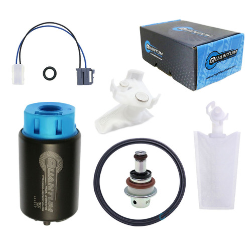 QFS OEM Replacement In-Tank EFI Fuel Pump w/ Fuel Pressure Regulator, Tank Seal, Strainer - HFP-387-UR2T
