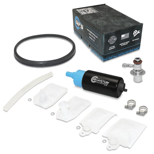 QFS OEM Replacement In-Tank EFI Fuel Pump w/ Fuel Pressure Regulator, Tank Seal, Strainer - HFP-390-UR2T