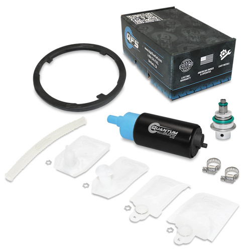 QFS OEM Replacement In-Tank EFI Fuel Pump w/ Fuel Pressure Regulator, Tank Seal, Strainer - HFP-390-UR5T3