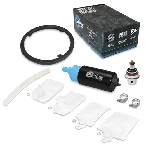 QFS OEM Replacement In-Tank EFI Fuel Pump w/ Fuel Pressure Regulator, Tank Seal, Strainer - HFP-390-URT3